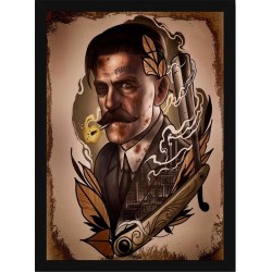 Quadro Poster Art Digital Negocios Barbearia 4028