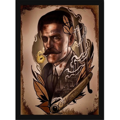 Quadro Poster Art Digital Negocios Barbearia 4028