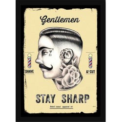 Quadro Poster Art Digital Negocios Barbearia 4035