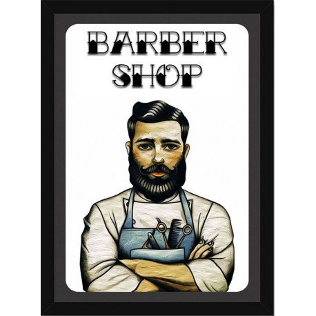 Quadro Poster Art Digital Negocios Barbearia 4038