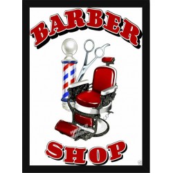 Quadro Poster Art Digital Negocios Barbearia 4042