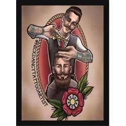 Quadro Poster Art Digital Negocios Barbearia 4046