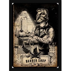 Quadro Poster Art Digital Negocios Barbearia 4051