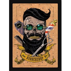Quadro Poster Art Digital Negocios Barbearia 4057