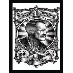 Quadro Poster Art Digital Negocios Barbearia 4064