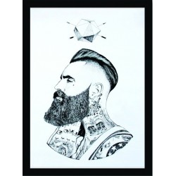 Quadro Poster Art Digital Negocios Barbearia 4065