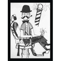 Quadro Poster Art Digital Negocios Barbearia 4072