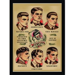 Quadro Poster Art Digital Negocios Barbearia 4074