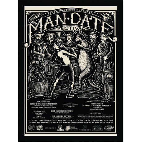 Quadro Poster Art Digital Negocios Barbearia 4075