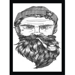 Quadro Poster Art Digital Negocios Barbearia 4077