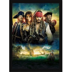 Quadro Poster Piratas do Caribe 4372
