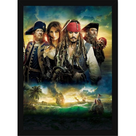 Quadro Poster Piratas do Caribe 4372