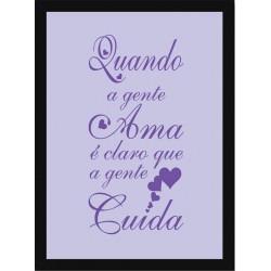 Quadro Poster Frases Amor Fe e Gratidao 4766