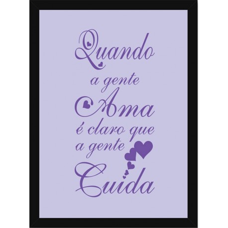 Quadro Poster Frases Amor Fe e Gratidao 4766