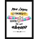 Quadro Poster Frases Amor Fe e Gratidao 4768