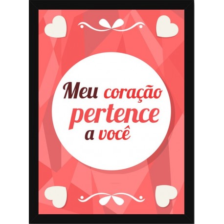 Quadro Poster Frases Amor Fe e Gratidao 4770