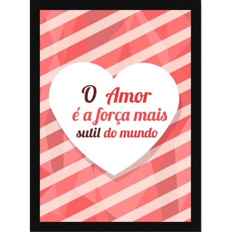 Quadro Poster Frases Amor Fe e Gratidao 4771