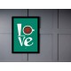Quadro Poster Frases Amor Fe e Gratidao 4776