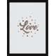 Quadro Poster Frases Amor Fe e Gratidao 4779