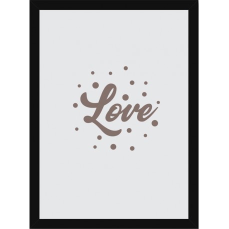Quadro Poster Frases Amor Fe e Gratidao 4779