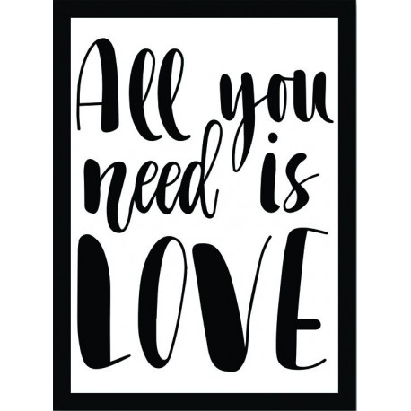 Quadro Poster Frases Amor Fe e Gratidao 4783