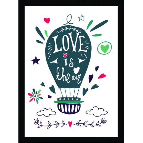 Quadro Poster Frases Amor Fe e Gratidao 4784