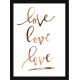 Quadro Poster Frases Amor Fe e Gratidao 4786