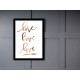 Quadro Poster Frases Amor Fe e Gratidao 4786