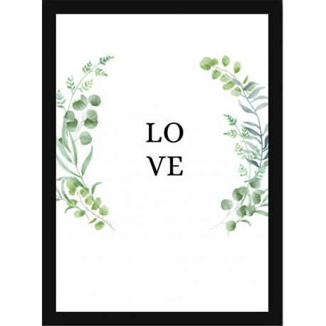 Quadro Poster Frases Amor Fe e Gratidao 4788