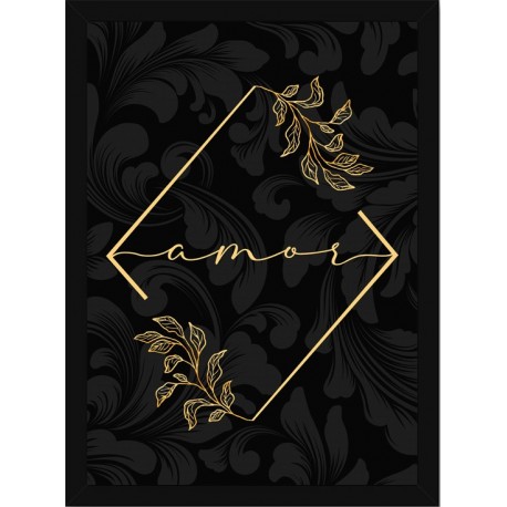 Quadro Poster Frases Amor Fe e Gratidao 4789