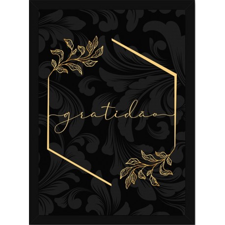 Quadro Poster Frases Amor Fe e Gratidao 4791