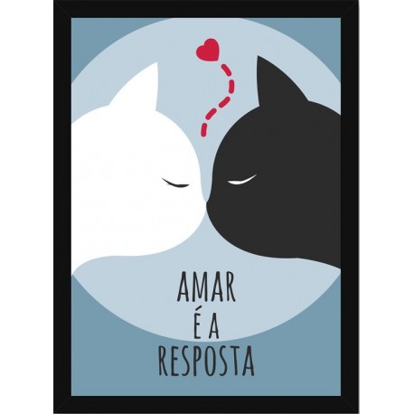 Quadro Poster Frases Amor Fe e Gratidao 4794