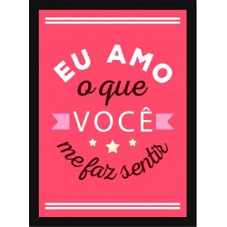 Quadro Poster Frases Amor Fe e Gratidao 4795