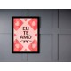 Quadro Poster Frases Amor Fe e Gratidao 4796