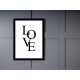 Quadro Poster Frases Amor Fe e Gratidao 4797