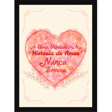 Quadro Poster Frases Amor Fe e Gratidao 4798