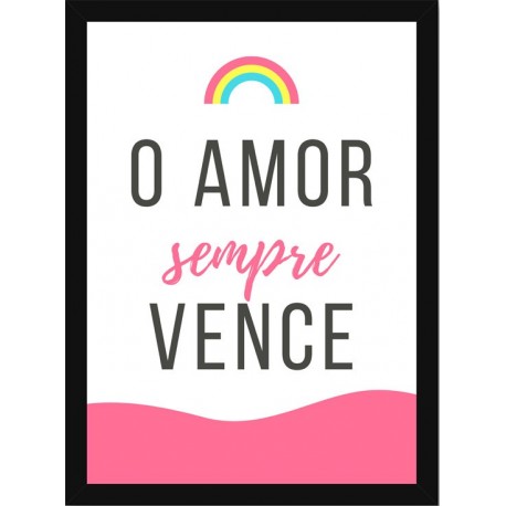 Quadro Poster Frases Amor Fe e Gratidao 4801