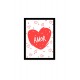 Quadro Poster Frases Amor Fe e Gratidao 4803