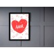 Quadro Poster Frases Amor Fe e Gratidao 4803