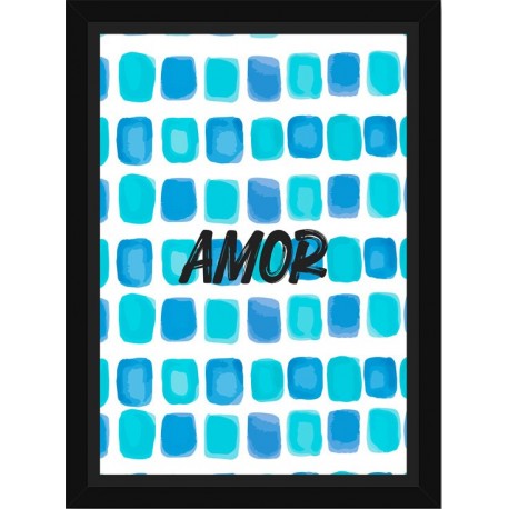 Quadro Poster Frases Amor Fe e Gratidao 4805