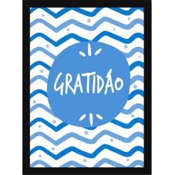 Quadro Poster Frases Amor Fe e Gratidao 4806