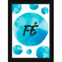 Quadro Poster Frases Amor Fe e Gratidao 4807