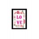 Quadro Poster Frases Amor Fe e Gratidao 4814