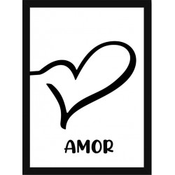 Quadro Poster Frases Amor Fe e Gratidao 4817