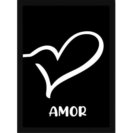Quadro Poster Frases Amor Fe e Gratidao 4820