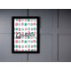 Quadro Poster Frases Amor Fe e Gratidao 4826