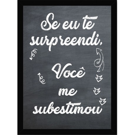 Quadro Poster Frases Divertidas 4850
