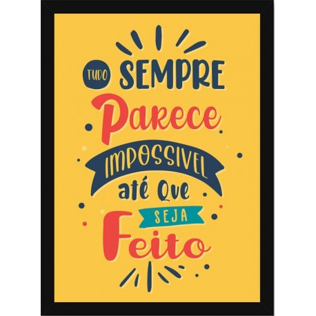 Quadro Poster Frases Motivacionais 4926