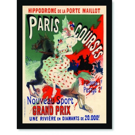 Quadro Poster The Belle Epoque Paris Courses