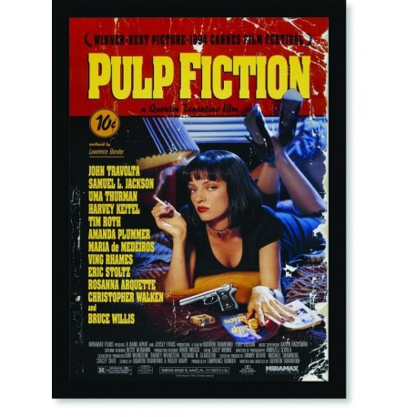 Quadro Poster Cinema Filme Pulp Fiction